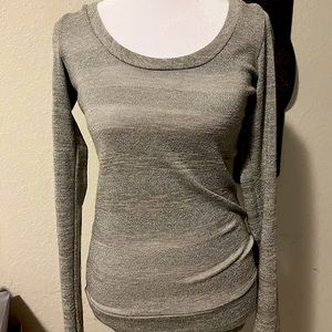 Shimmering long sleeve shirt